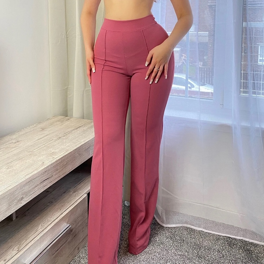 Fashion Nova Victoria High Waisted Dress Pants Fuchsia Size M